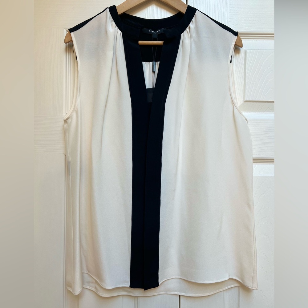 New w/tags Derek Lam 100% silk top women’s size 12